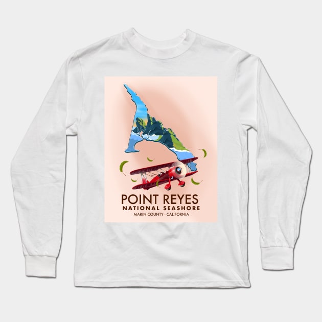 Point Reyes National Seashore Long Sleeve T-Shirt by nickemporium1